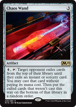 Chaos Wand (Magic 2019 Core Set) Light Play