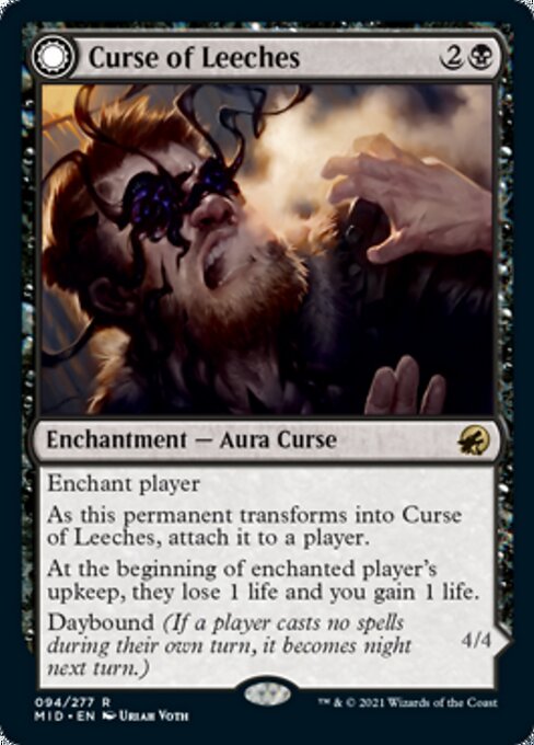 Curse of Leeches / Leeching Lurker (Innistrad: Midnight Hunt) Light Play