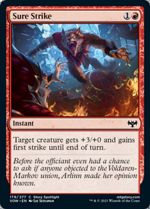 Sure Strike (Innistrad: Crimson Vow) Light Play