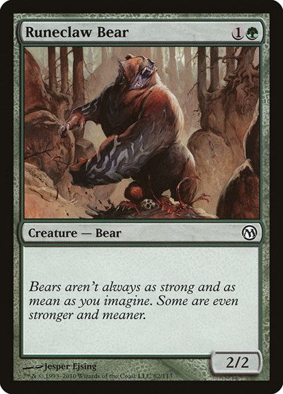 Runeclaw Bear (Duels of the Planeswalkers) Light Play