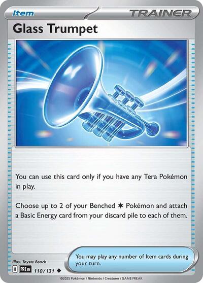 Glass Trumpet (SV: Prismatic Evolutions) Light Play