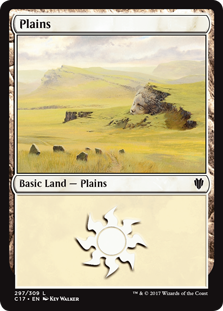 Plains (297) (Commander 2017) Light Play