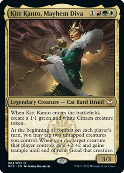 Kitt Kanto, Mayhem Diva (Commander: Streets of New Capenna) Light Play
