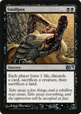 Smallpox (Magic 2012 Core Set) Light Play Foil