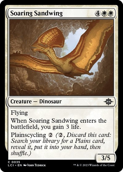 Soaring Sandwing (The Lost Caverns of Ixalan) Light Play Foil