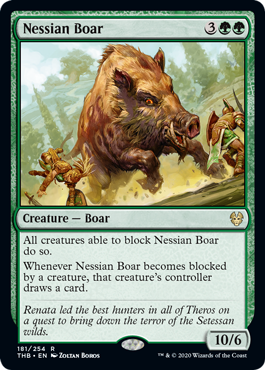 Nessian Boar (Theros Beyond Death) Light Play