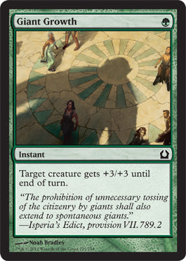 Giant Growth (Return to Ravnica) Light Play Foil