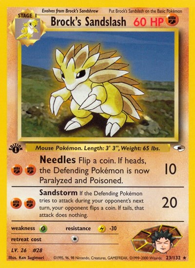 Brock's Sandslash (Gym Heroes) Medium Play Unlimited