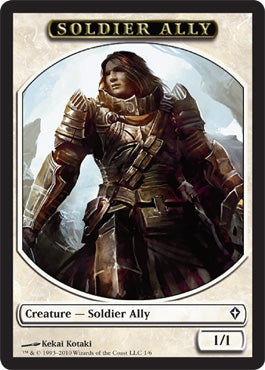 Soldier Ally (Token) (Worldwake) Light Play