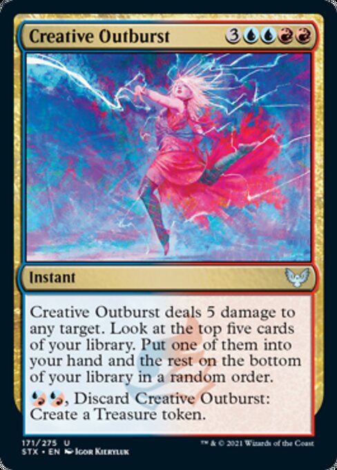 Creative Outburst (Strixhaven) Light Play Foil