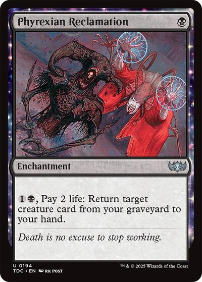 Phyrexian Reclamation (Commander: Tarkir: Dragonstorm) Light Play