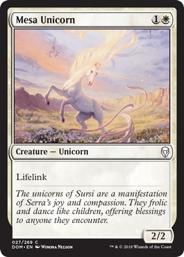 Mesa Unicorn (Dominaria) Medium Play