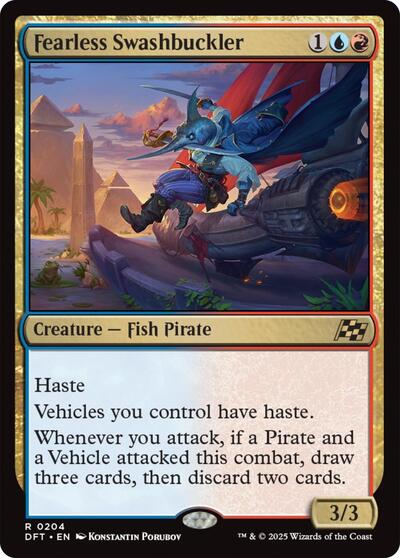 Fearless Swashbuckler (Aetherdrift) Light Play