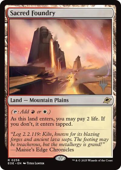 Sacred Foundry (Promo Pack: Edge of Eternities) Near Mint