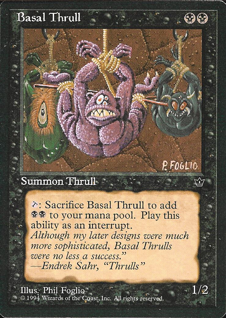 Basal Thrull (P. Foglio) (Fallen Empires) Light Play