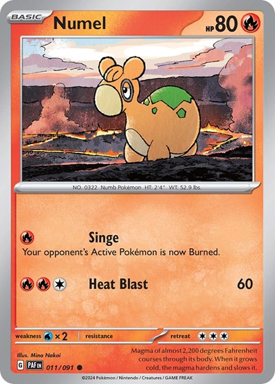 Numel (SV: Paldean Fates) Light Play Reverse Holofoil