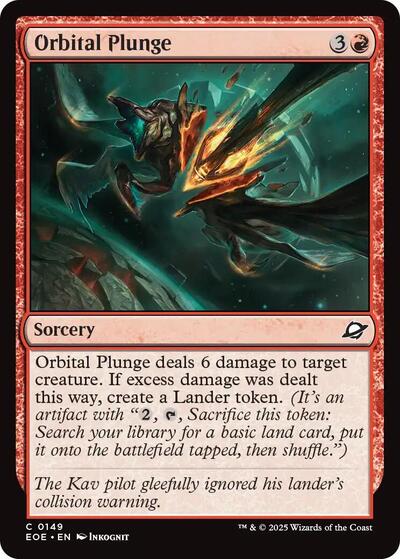 Orbital Plunge (Edge of Eternities) Light Play Foil
