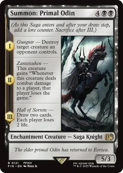 Summon: Primal Odin (Universes Beyond: FINAL FANTASY) Light Play Foil
