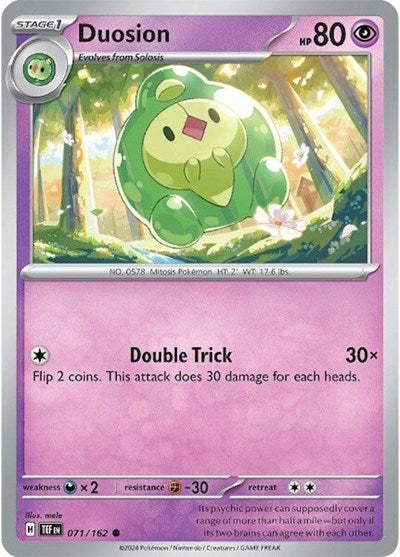 Duosion (SV05: Temporal Forces) Light Play Reverse Holofoil