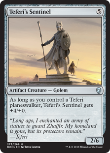 Teferi's Sentinel (Dominaria) Light Play