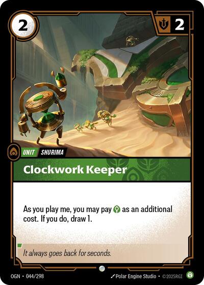 Clockwork Keeper (Origins) Light Play