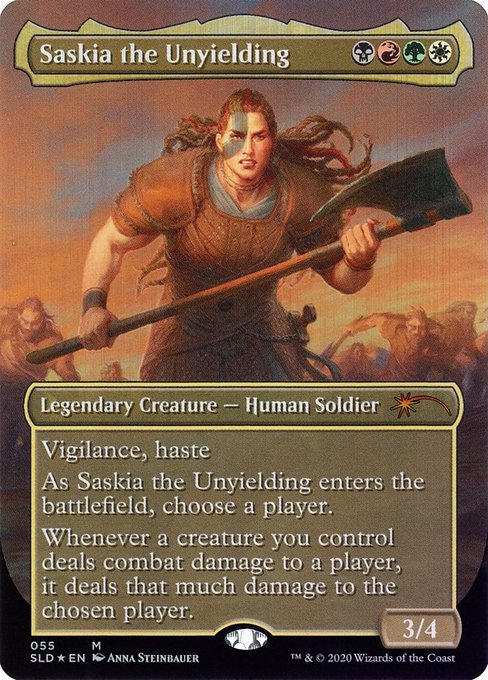 Saskia the Unyielding (Secret Lair) Light Play