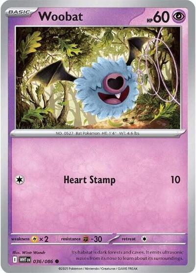 Woobat (SV: White Flare) Light Play