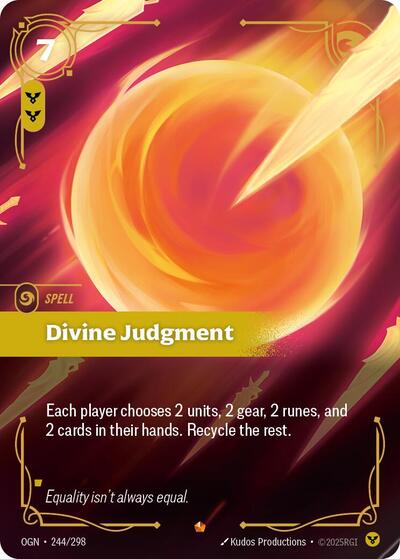 Divine Judgment (Origins) Light Play Foil