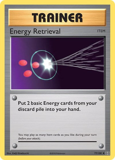 Energy Retrieval (XY - Evolutions) Medium Play Reverse Holofoil