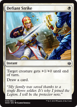 Defiant Strike (War of the Spark) Light Play