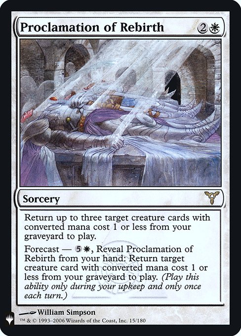 Proclamation of Rebirth (Mystery Booster Retail Edition Foils) Light Play Foil