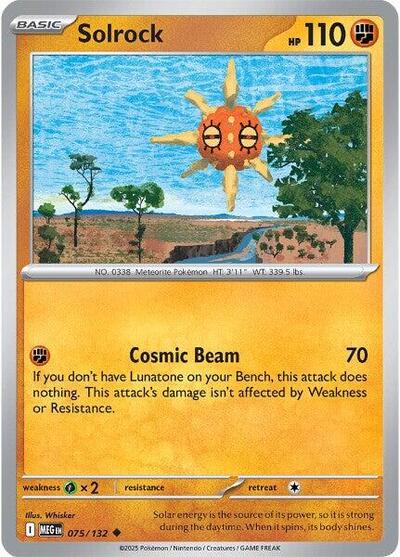 Solrock (ME01: Mega Evolution) Light Play