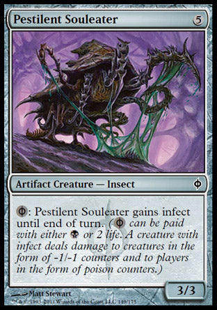 Pestilent Souleater (New Phyrexia) Light Play