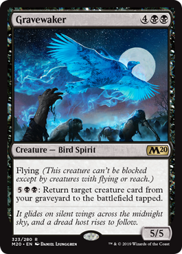 Gravewaker (Magic 2020 Core Set) Light Play