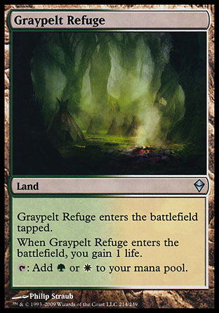 Graypelt Refuge (Zendikar) Light Play