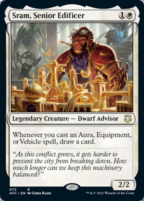 Sram, Senior Edificer (Commander 2021 Forgotten Realms) Light Play