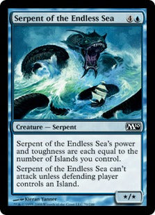 Serpent of the Endless Sea (Magic 2010 Core Set) Light Play