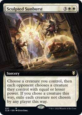 Sculpted Sunburst (Extended Art) (Commander Legends: Battle for Baldur's Gate) Light Play