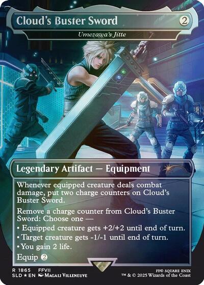 Cloud's Buster Sword - Umezawa's Jitte (Rainbow Foil) (Secret Lair) Near Mint Foil