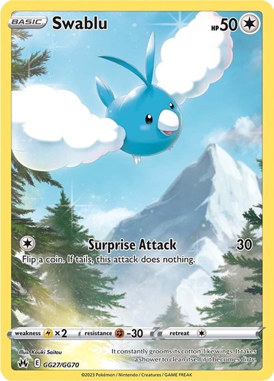 Swablu (Crown Zenith: Galarian Gallery) Near Mint Holofoil