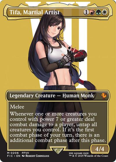 Tifa, Martial Artist (Borderless) (Commander: FINAL FANTASY) Light Play Foil