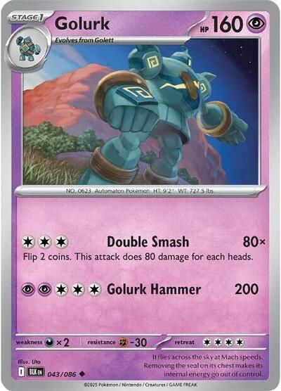 Golurk (SV: Black Bolt) Light Play