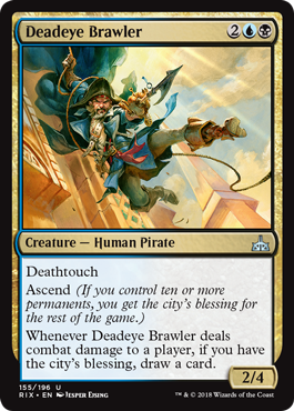 Deadeye Brawler (Rivals of Ixalan) Light Play
