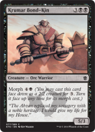 Krumar Bond-Kin (Khans of Tarkir) Light Play