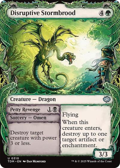 Disruptive Stormbrood (Showcase) (Tarkir: Dragonstorm) Light Play Foil