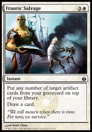Frantic Salvage (Mirrodin Besieged) Light Play