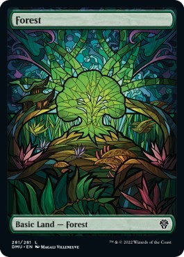 Forest (Showcase) (Dominaria United) Light Play