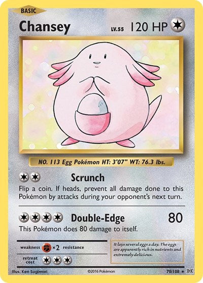 Chansey (XY - Evolutions) Damaged / Poor Holofoil