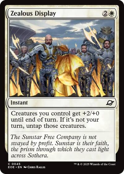 Zealous Display (Edge of Eternities) Light Play