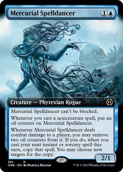 Mercurial Spelldancer (Extended Art) (Phyrexia: All Will Be One) Light Play